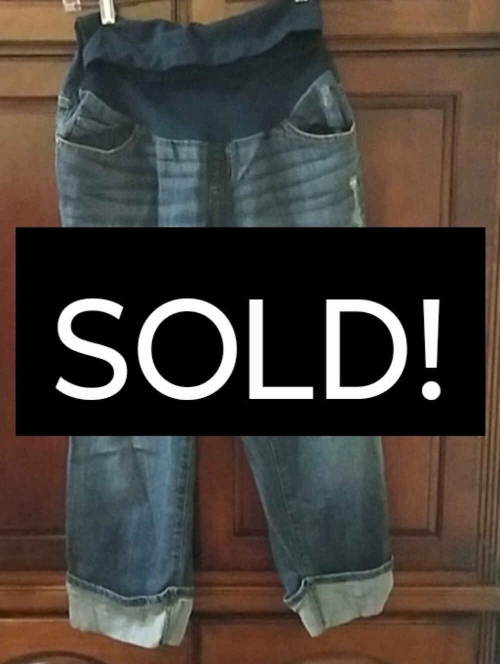 🌹NWOT Indigo Blue size M maternity jeans